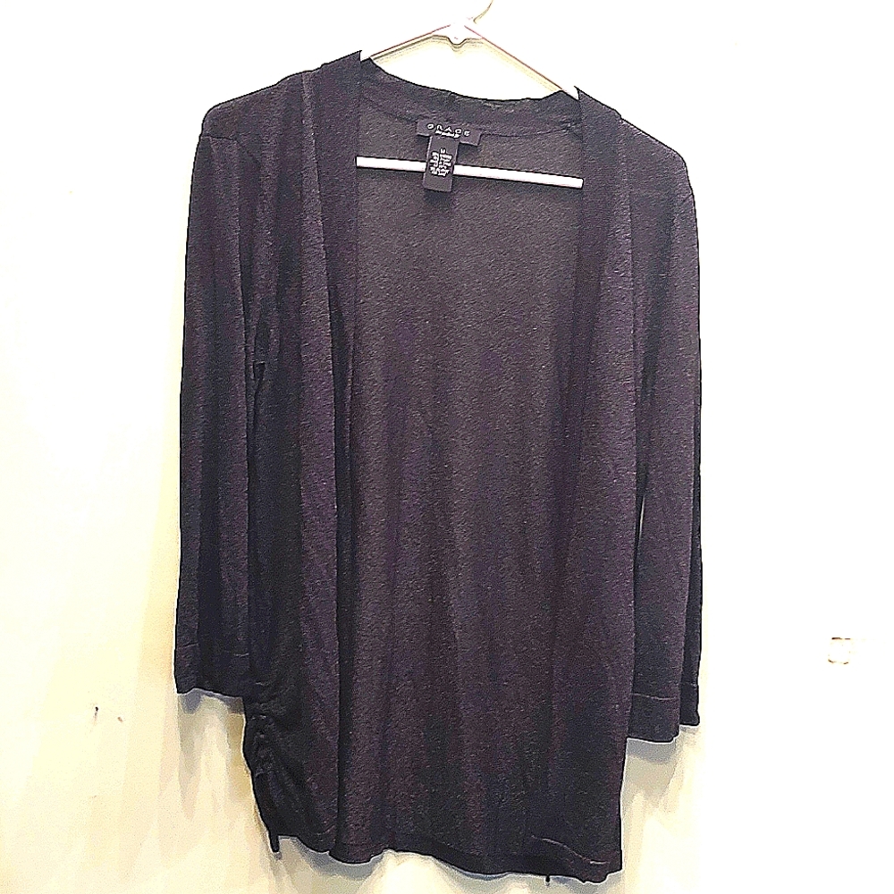 Grace the perfect fit black light weight cardigan